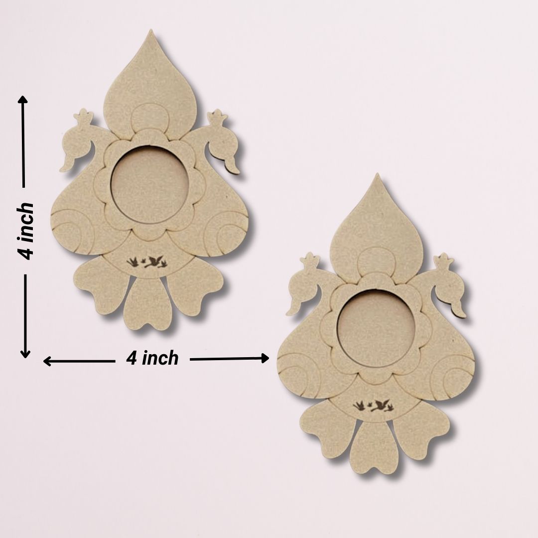 Peacock Design MDF Tea Light Holder TH057