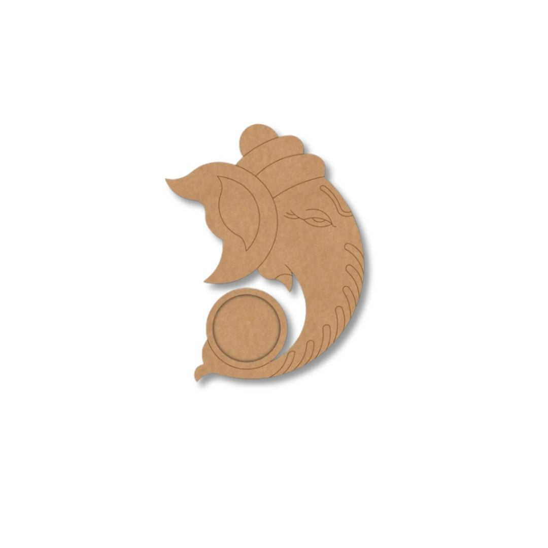 Lord Ganesha Design MDF Tealight Candle Holder TH056