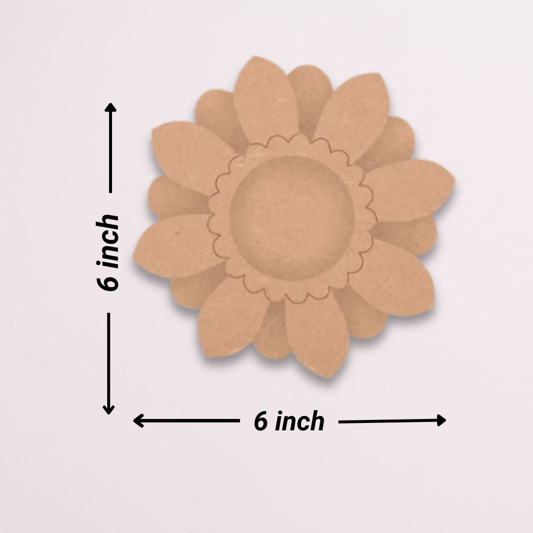 Daisy Floral MDF T Light Candle Holder TH059