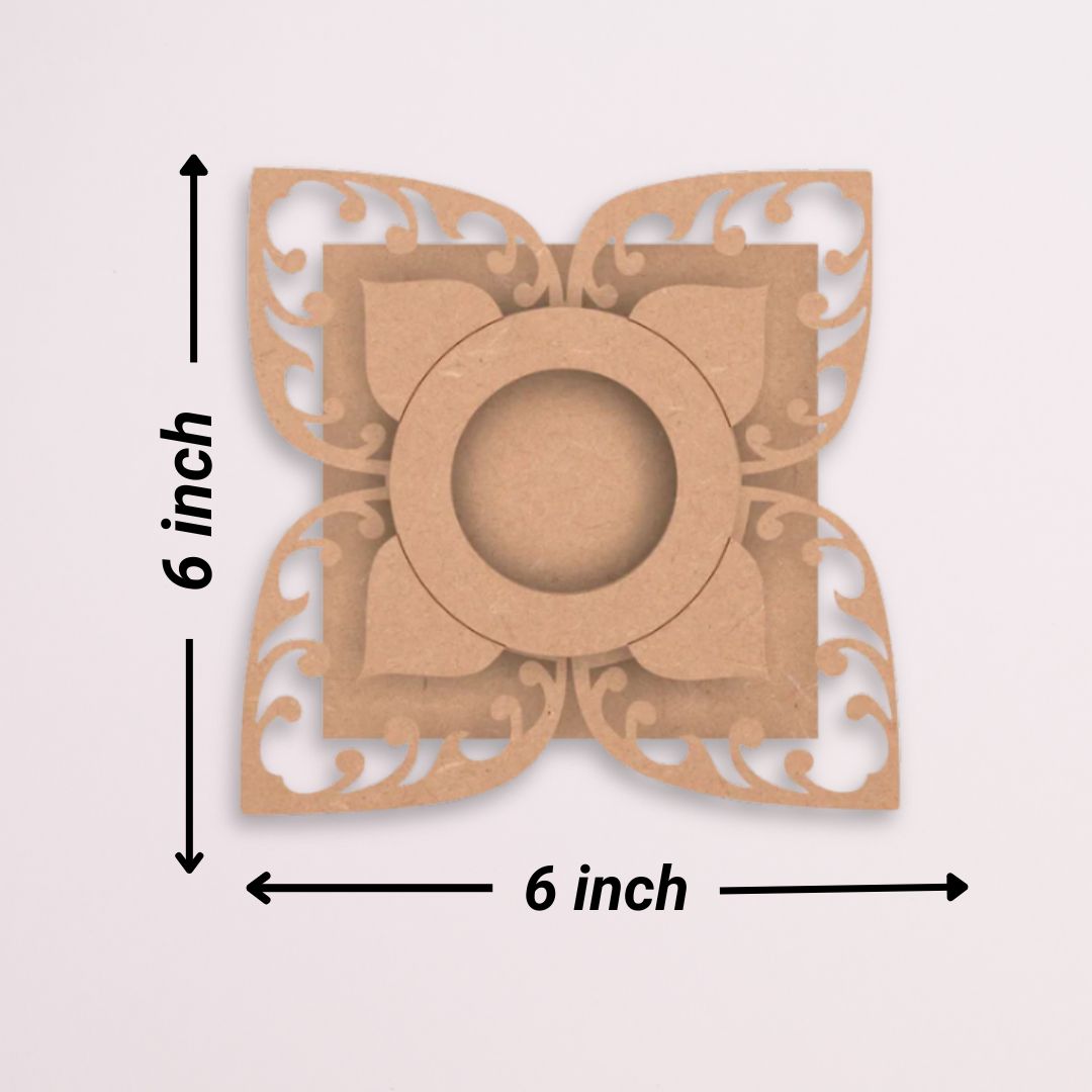 Floral Elegant T Light Candle Holder TH066