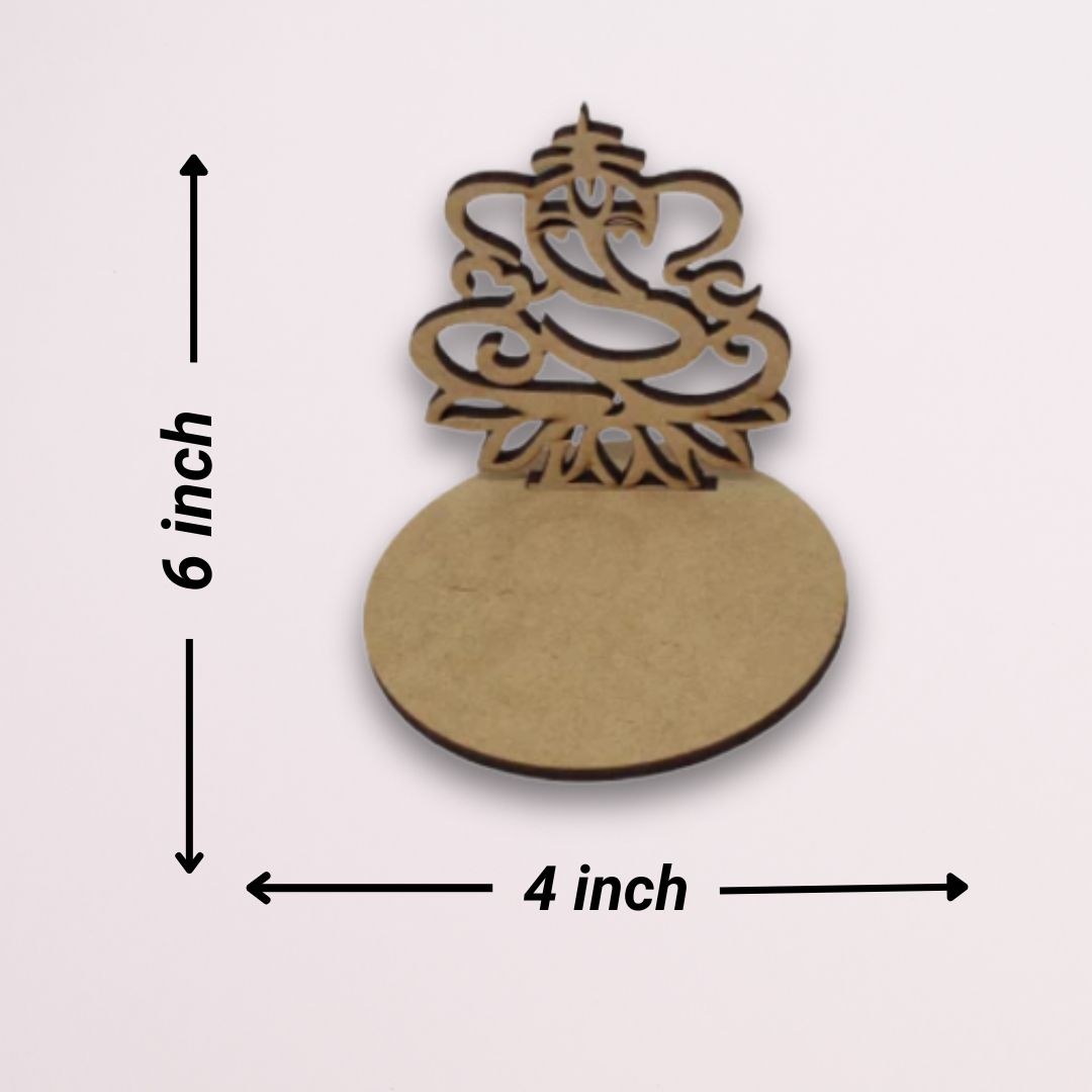Ganesha Cutout MDF Tea Light Holder TH073