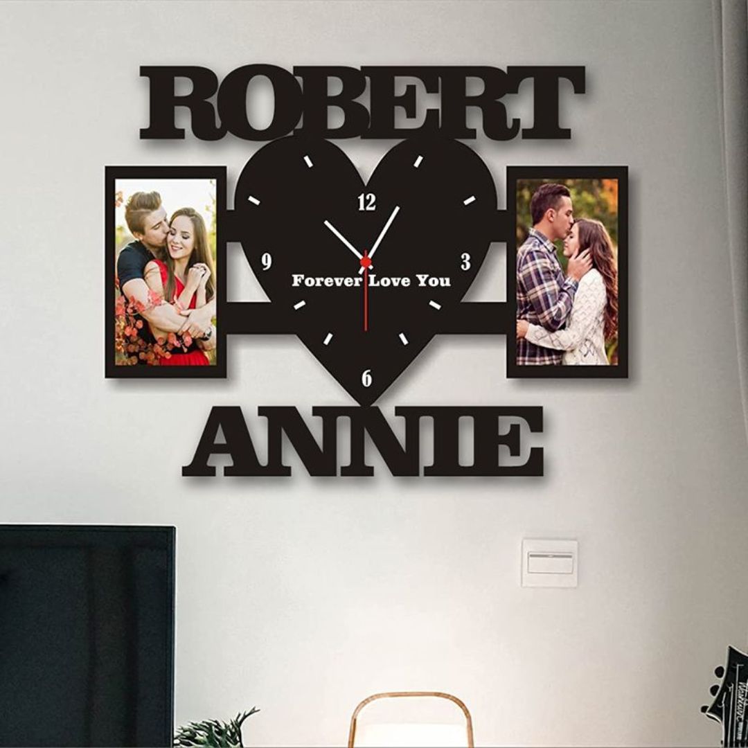 Personalized Hanging Photo Wall Clock