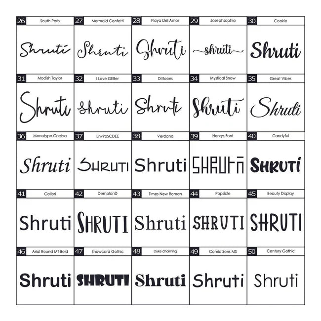 MDF Name Cutout Hanging