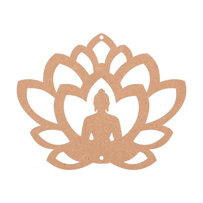 MDF Buddha in Lotus