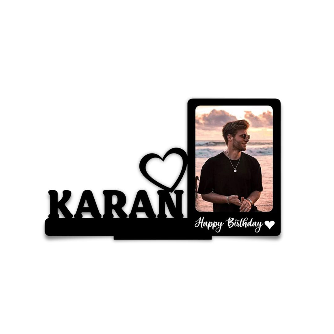 Customized Tabletop Photo Stand Frame with Name