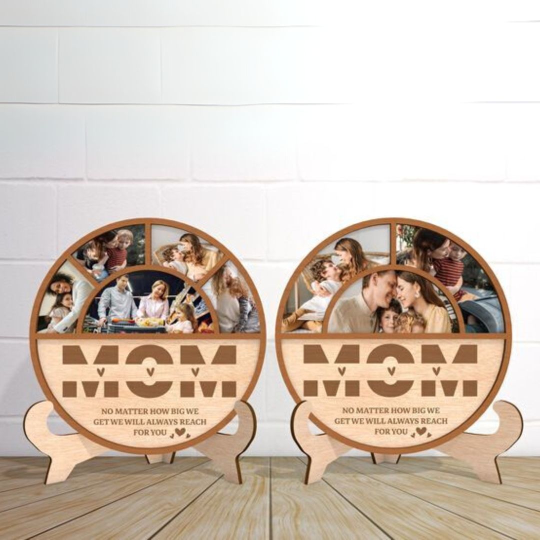 Personalized Circle Photo Stand for Gift