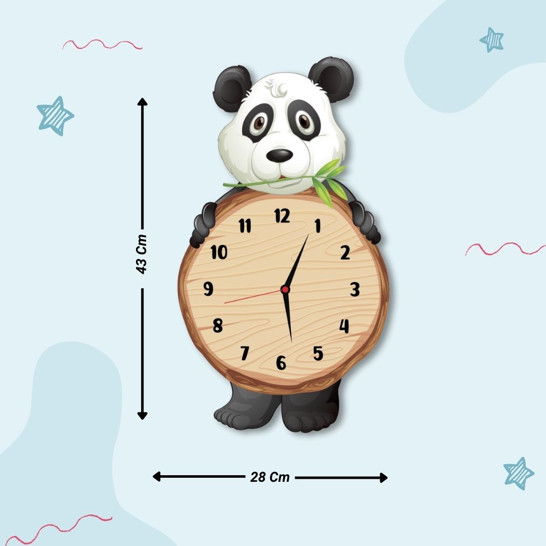 Cute Panda-Shape Wall Clock For Decoration