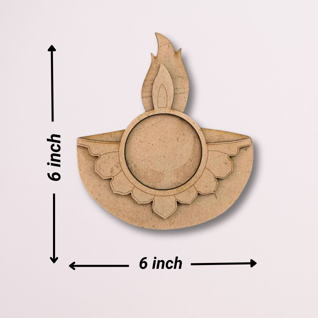 Diya Design MDF Tealight Candle Holder TH016