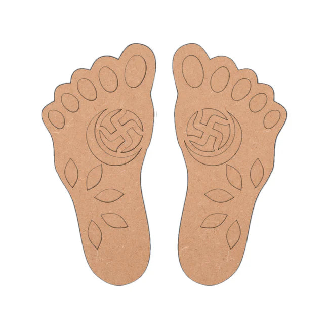 MDF Laxmiji Foot Print Cutout