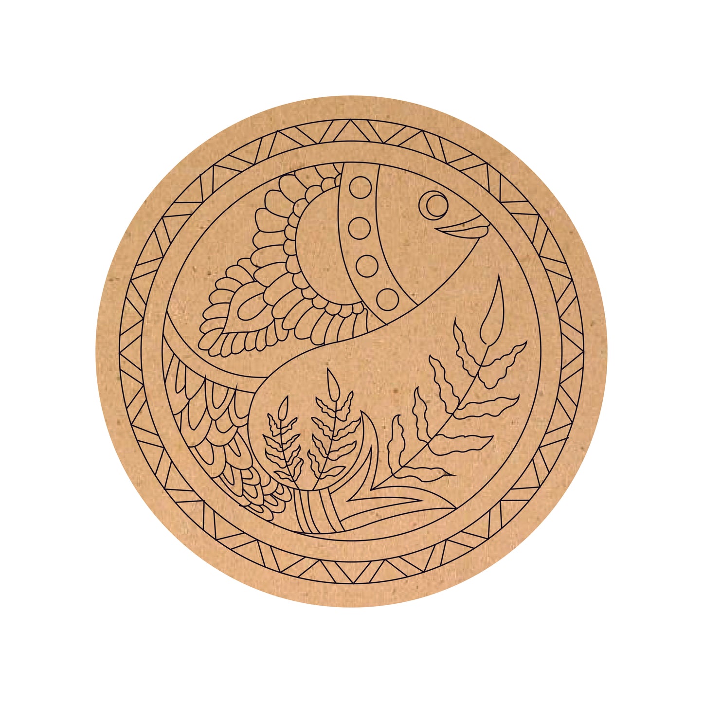 MDF Pre Marked Round Fish