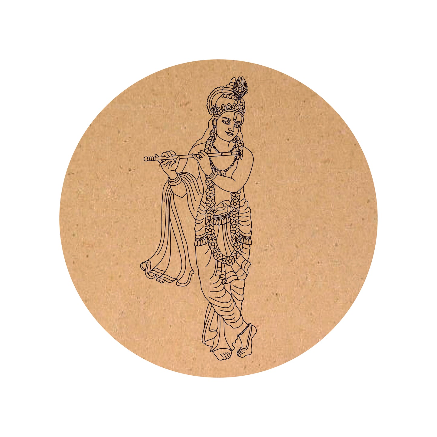 Krishna ji Pre marked MDF Round