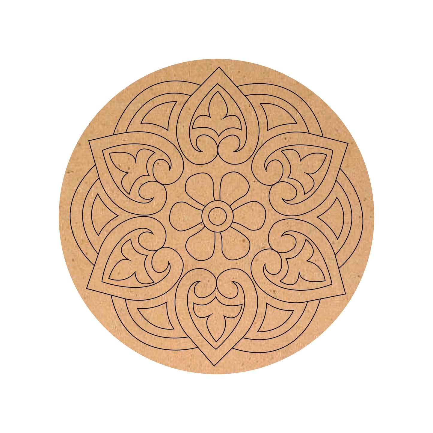 Nagashri Arts MDF Pre-Marked Round