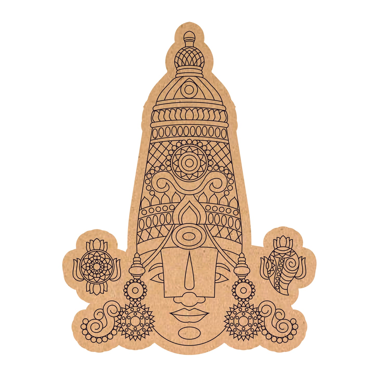 Tirupati Balaji Pre Marked MDF Design