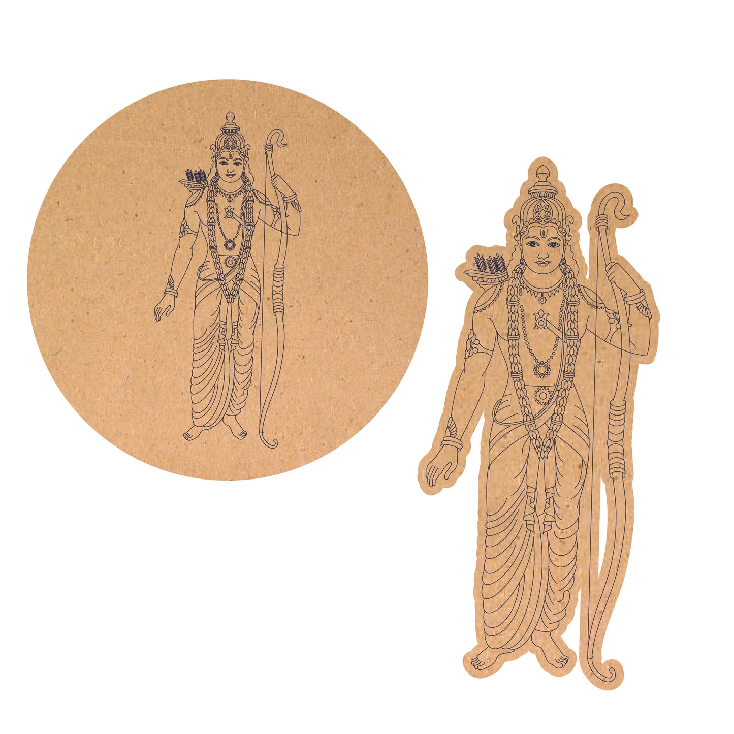 Shri Ram Ji Pre Marked Design & Ruond
