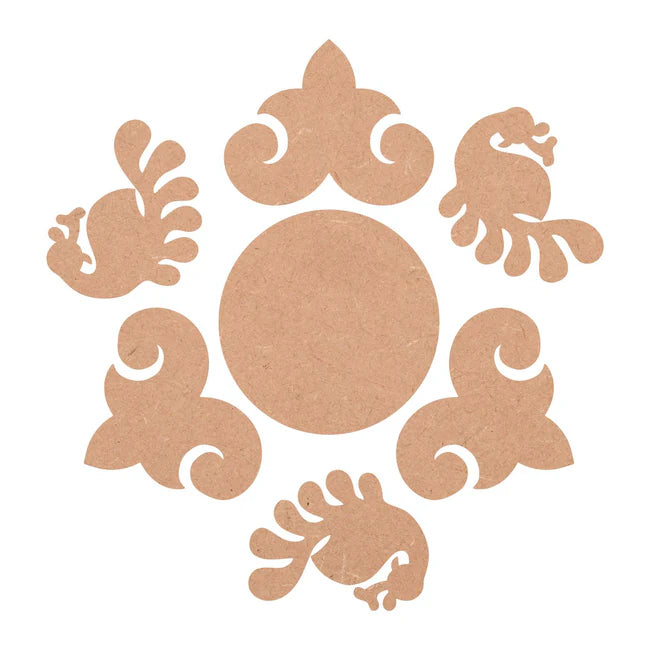 Decorative MDF Rangoli Cutouts