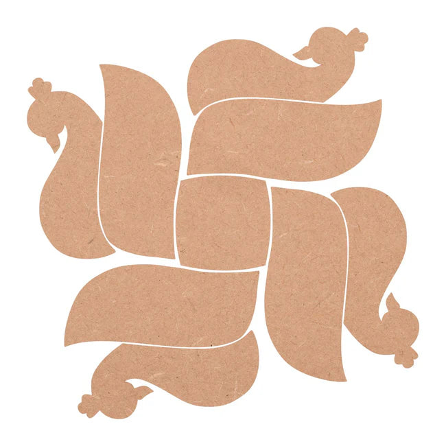 Indian Peacock MDF Rangoli