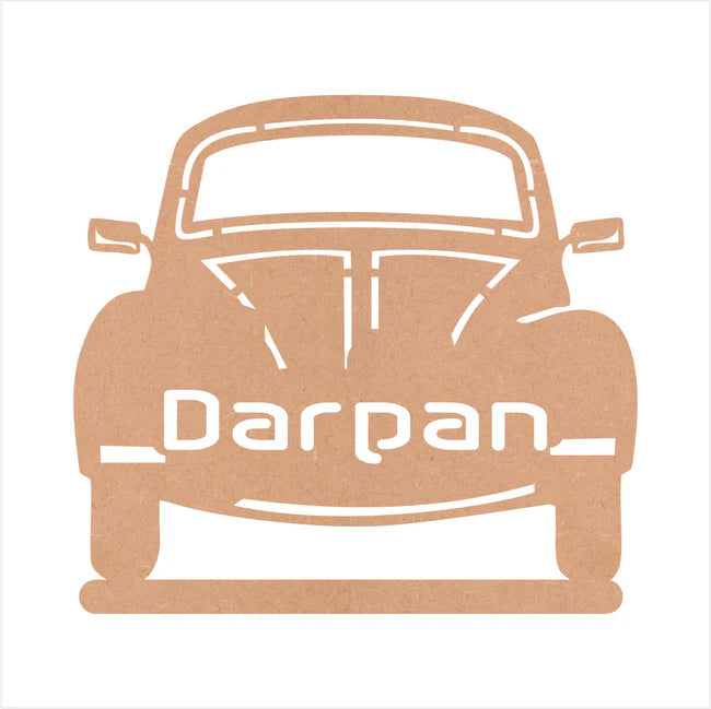 MDF Car Cutouts with Name