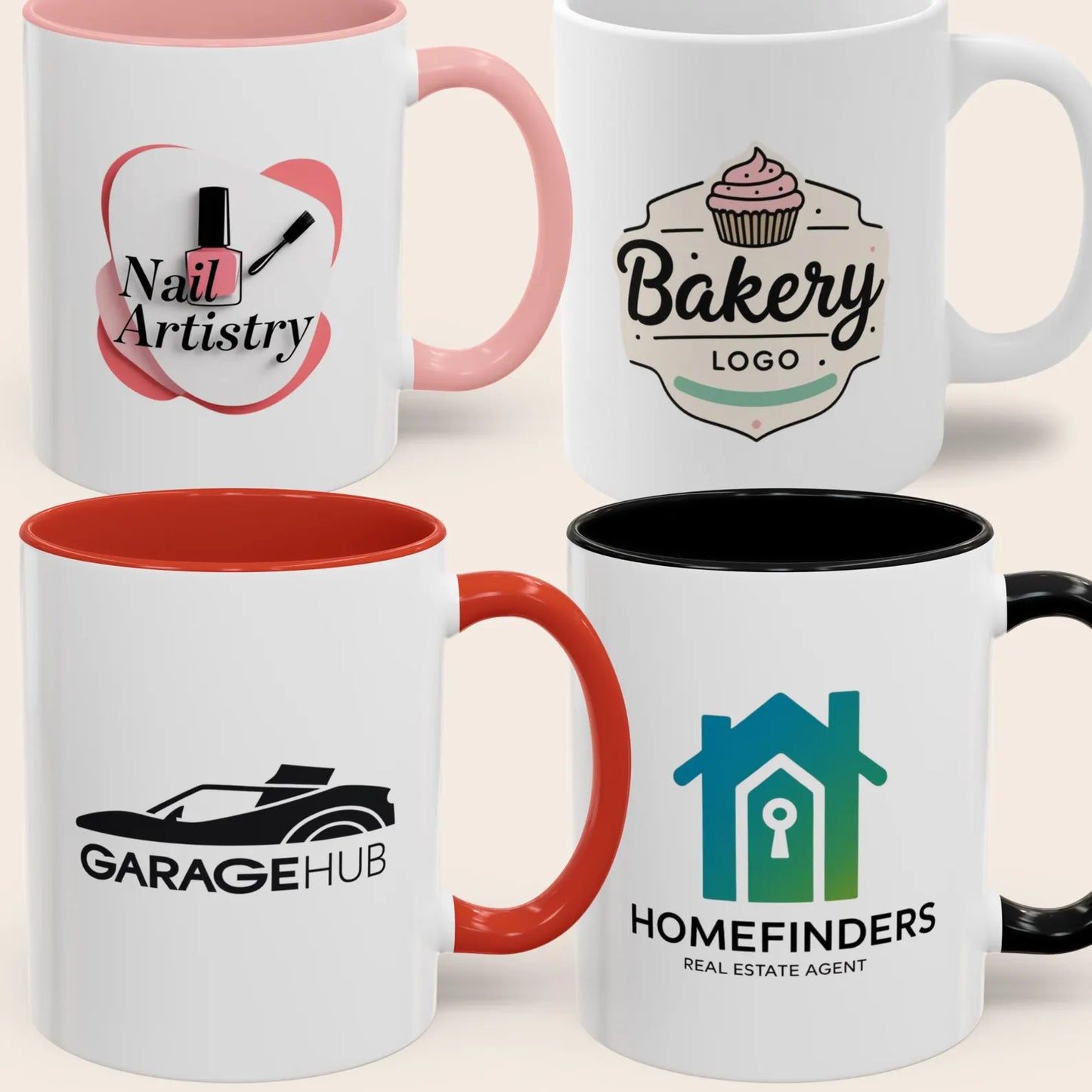 Premium Custom Logo Mugs for Business and Office