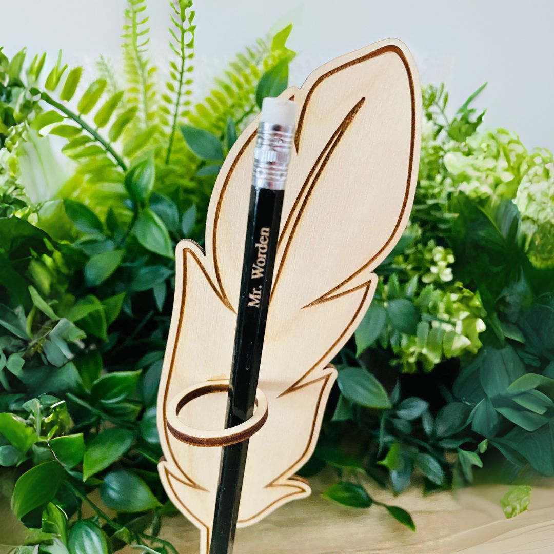 Vintage Wooden Pen Stand