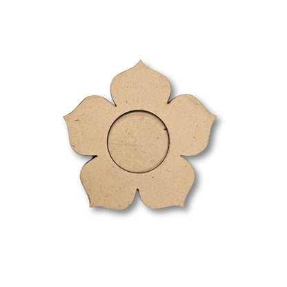 Flower Design MDF Tealight Candle Holder- TH032