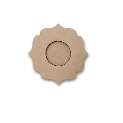 Flower Shape MDF Tea Light Holder TH033