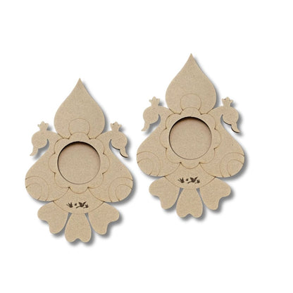 Peacock Design MDF Tea Light Holder TH057