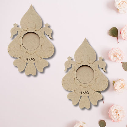 Peacock Design MDF Tea Light Holder TH057