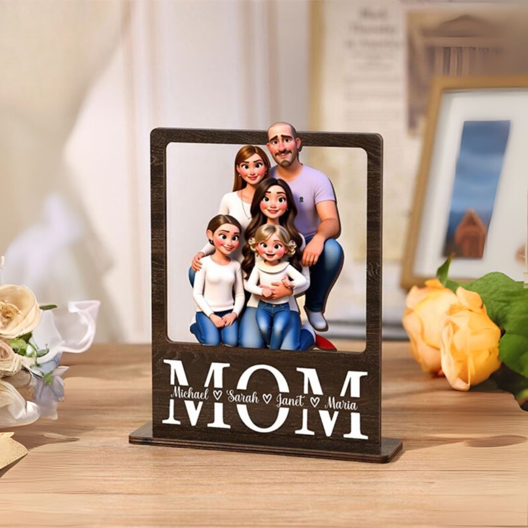 Personalized Pixar Cartoon Style Photo stand
