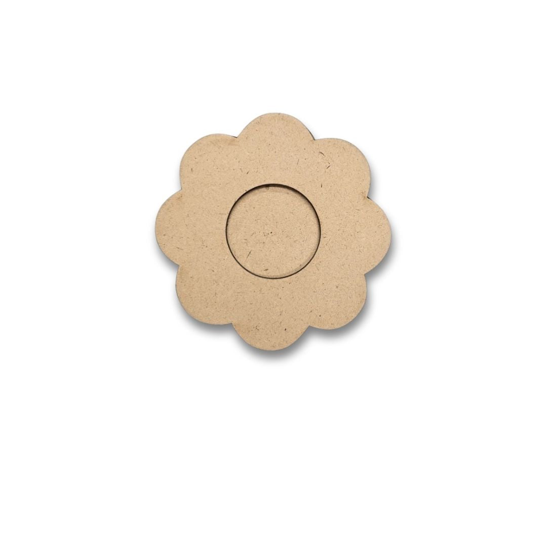 Floral Design MDF Tealight Candle Holder TH038