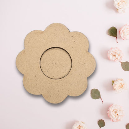 Floral Design MDF Tealight Candle Holder TH038