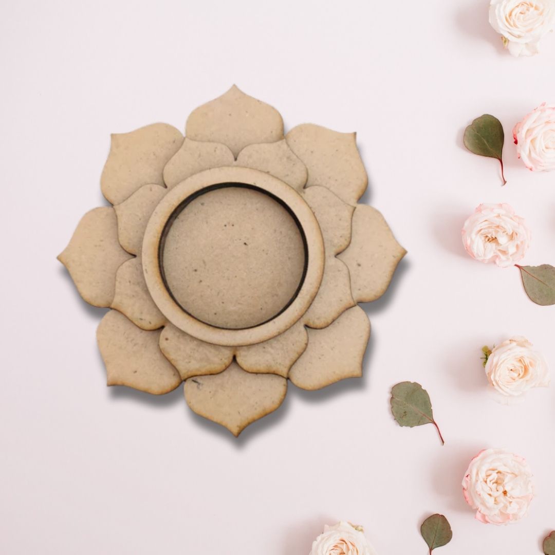 Lotus Mandala T-Light Candle Holder Design TH039