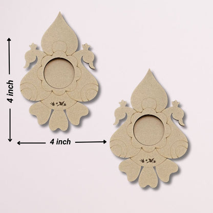 Peacock Design MDF Tea Light Holder TH057