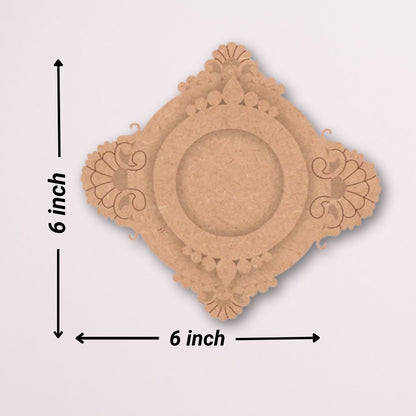 Floral Design MDF Tealight Candle Holder TH042