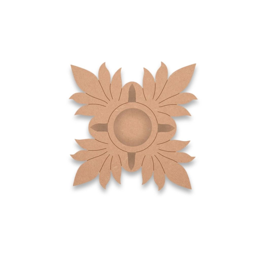 Floral T Light Candle Holder TH043