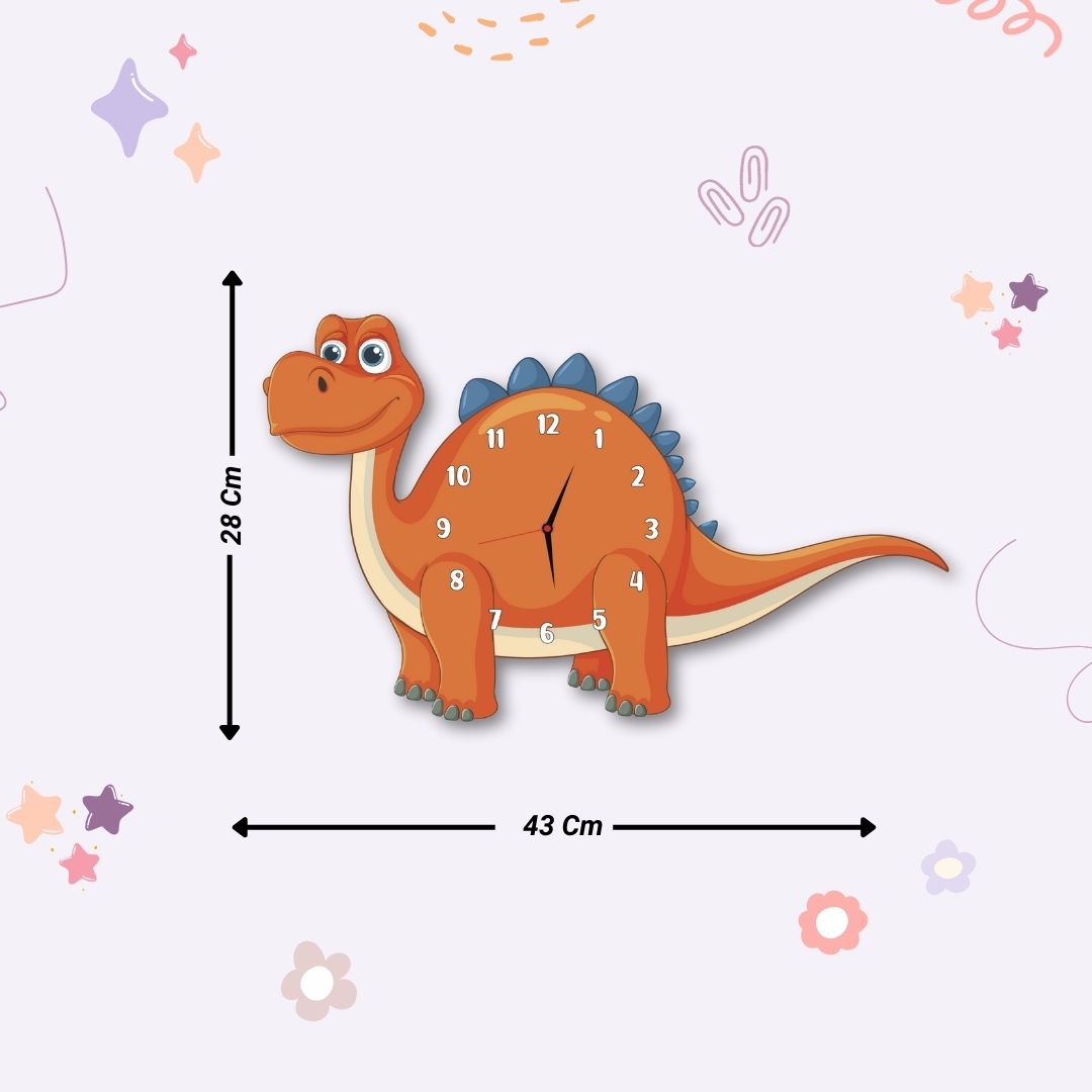 Cute Dinosaur-Shaped Wall Clock for Decoration