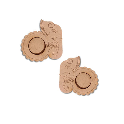Elephant Design MDF Tealight Candle Holder TH002