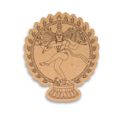 Lord nataraja dancing shiva Pre-Marked MDF Cutout
