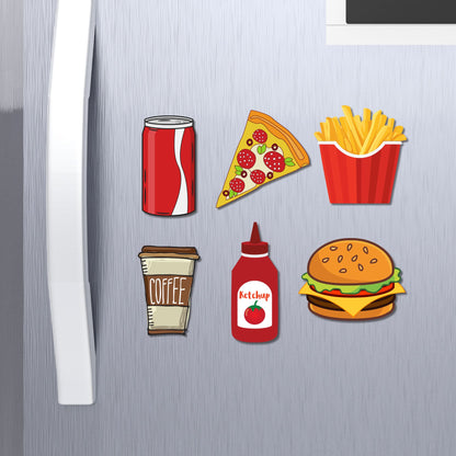 Fridge Magnet Fast Food Themes for Home & Kitchen
