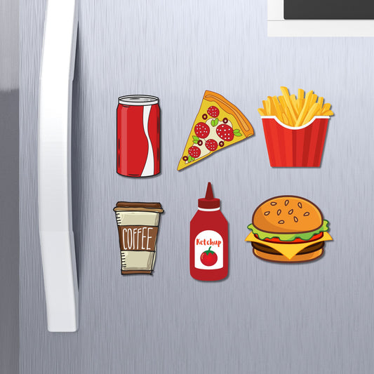 Fridge Magnet Fast Food Themes for Home & Kitchen