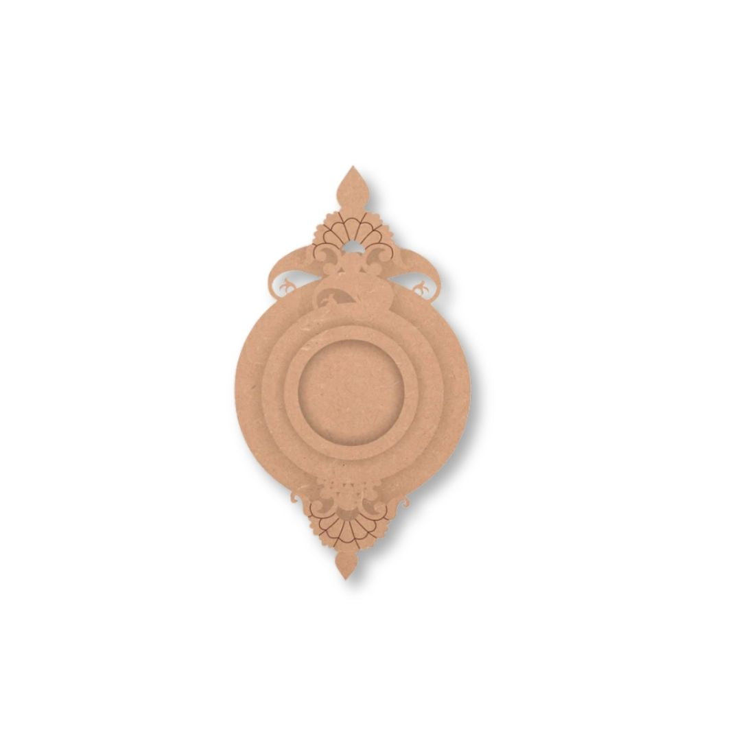 Crowned Circle T Light Candle Holder TH045