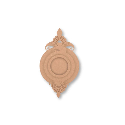 Crowned Circle T Light Candle Holder TH045