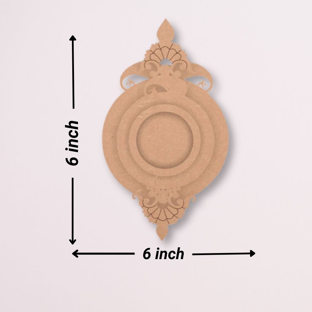 Crowned Circle T Light Candle Holder TH045