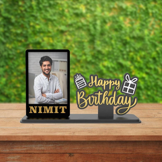 Personalized Tabletop Photo Frame with Name for Gift