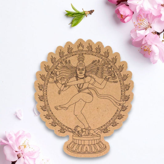 Lord nataraja dancing shiva Pre-Marked MDF Cutout