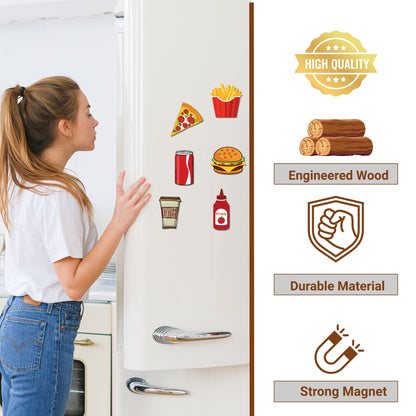 Fridge Magnet Fast Food Themes for Home & Kitchen