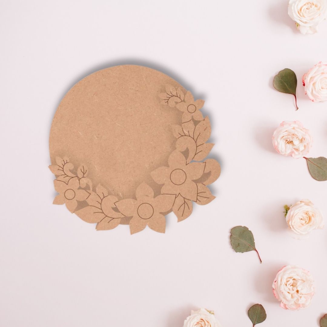 MDF Flower Tea Light Holder TH053