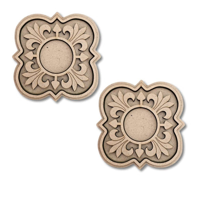 Flower Design MDF Tealight Candle Holder TH003