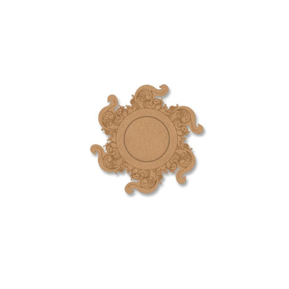 Flower Design MDF Tealight Candle Holder TH055