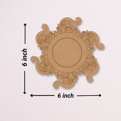 Flower Design MDF Tealight Candle Holder TH055