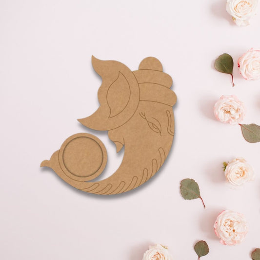 Lord Ganesha Design MDF Tealight Candle Holder TH056